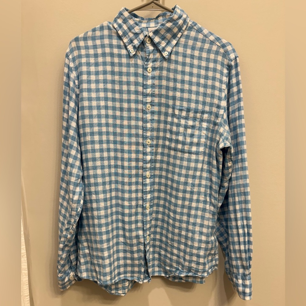Brooks Brothers Regent Fit Linen (Baird McNutt) Button Down